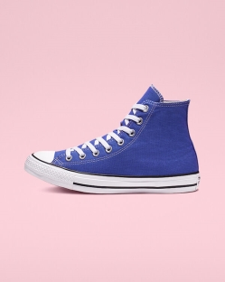 Converse Chuck Taylor All Star Seasonal Color Női Magasszárú Királykék | AJCBHVN-HU